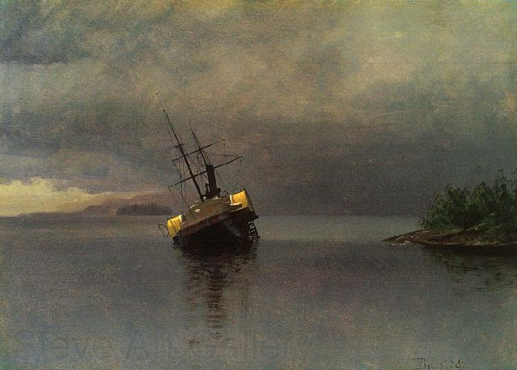 Albert Bierstadt Wreck of the Ancon in Loring Bay, Alaska